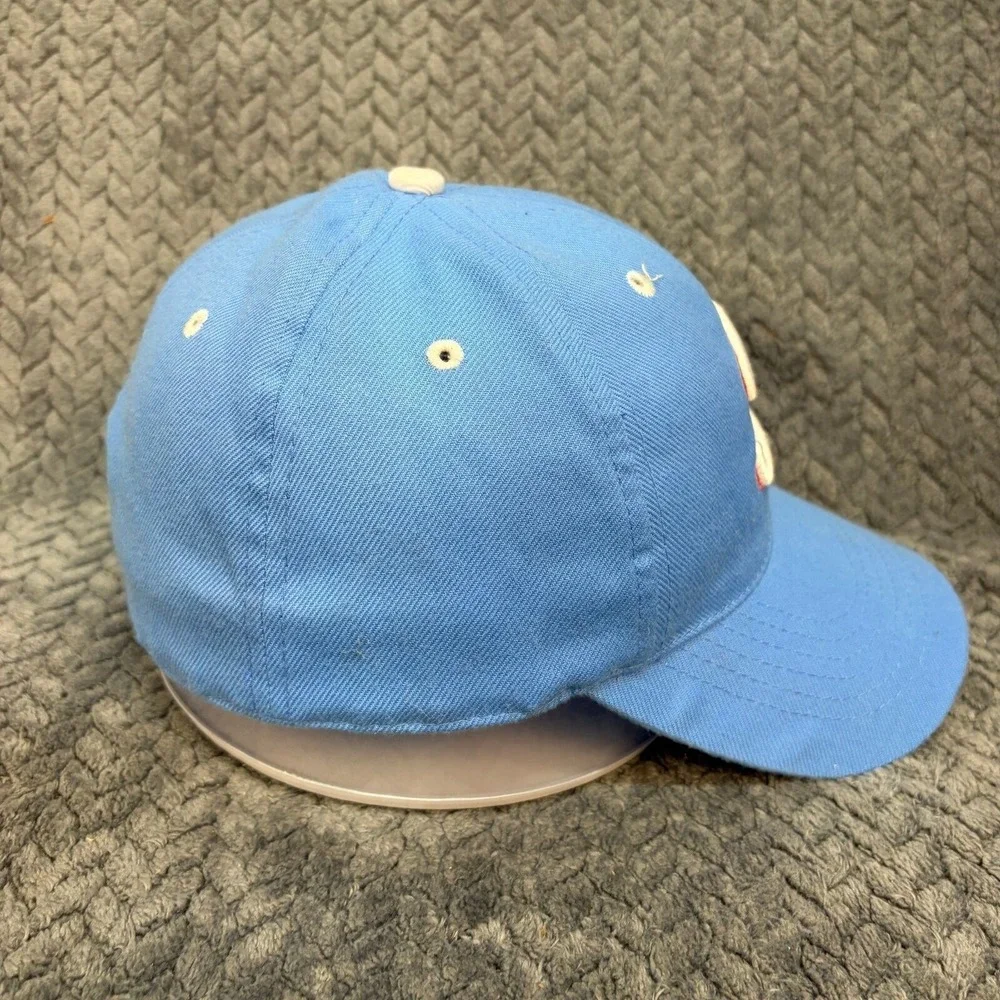 TC&B Elite Series Light Blue Fitted Baseball Hat Size 7 1/8 S Logo Character